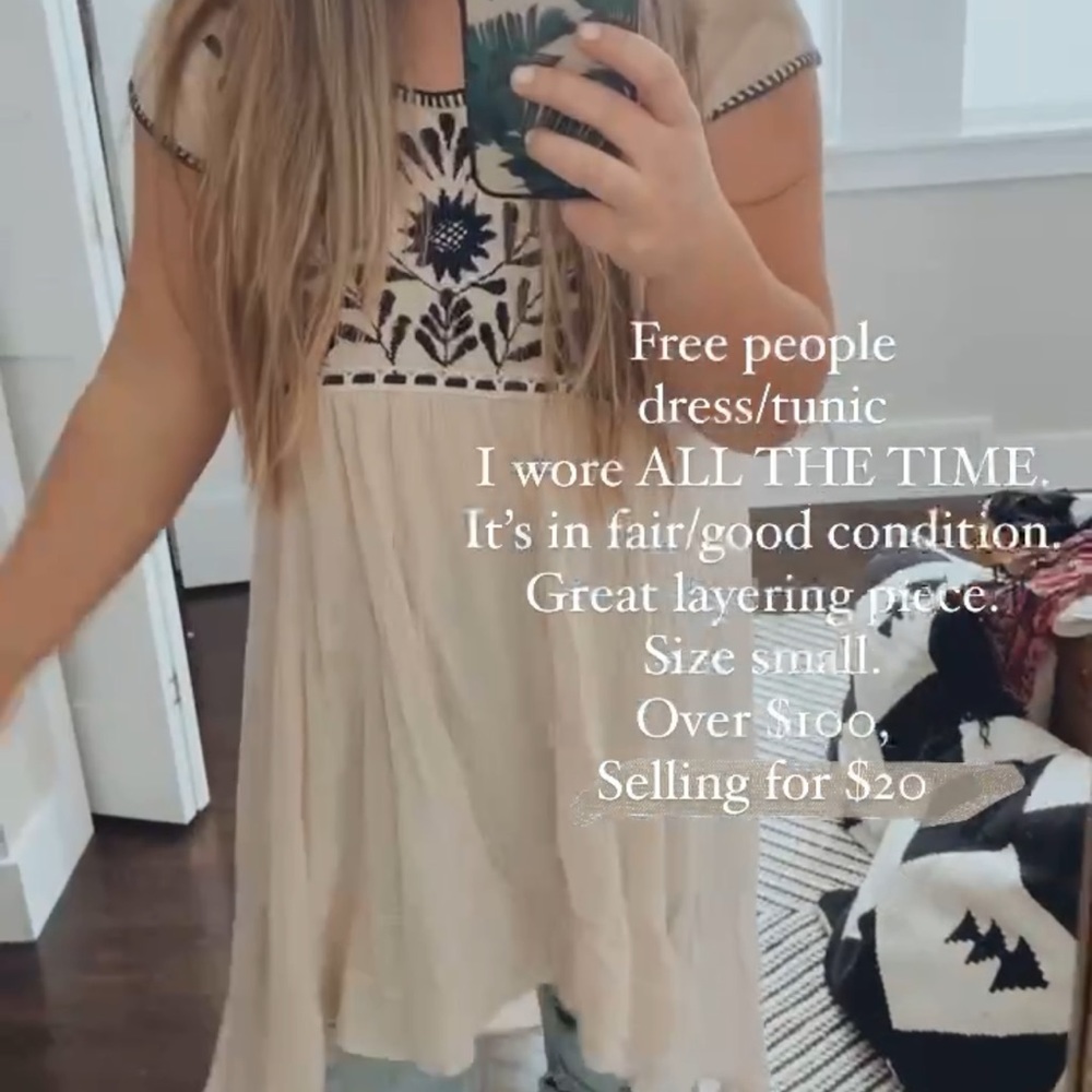 Free people embroidered tunic